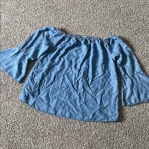 Off-Shoulder Bell Sleeve Top